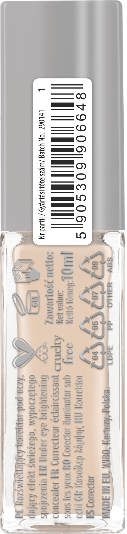 Wibo консиллер CONCEAL LUMINOUS ELIXIR 01, 10 мл