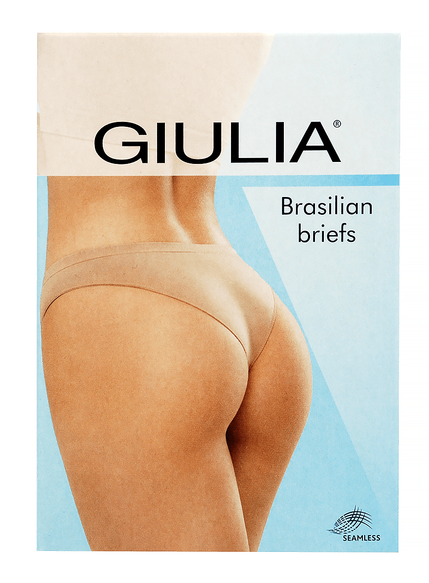 Giulia трусики жіночі BRASILIAN BRIEFS, розмір L/XL, white