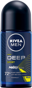 Nivea дезодорант рол для чоловіків Deep Sport, 50мл