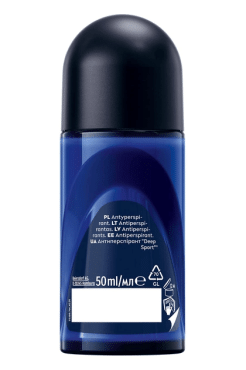 Nivea дезодорант рол для чоловіків Deep Sport, 50мл фото 6