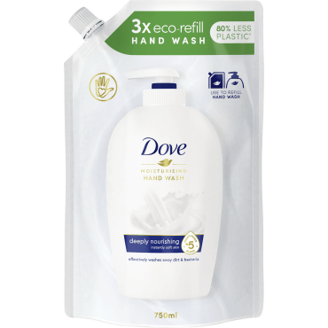 Dove жидкое крем-мыло Красота и уход (дой-пак), 750мл