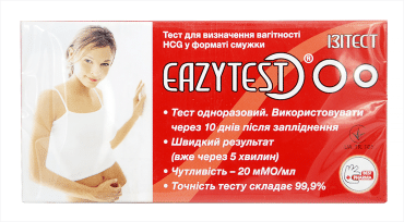 Тест на беременность EazyTest HCG (полоска), 1 шт