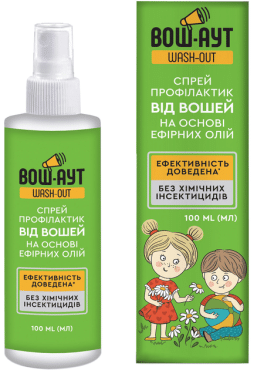 Wash-Out спрей профілактичний проти вошей, 100мл