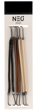 Набор резинок NEO hair для укладки волос с крючками, цветные 6 шт.