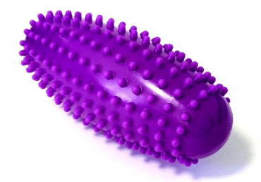 EasyFit Масажний ролик Almond овальний з шипами фіолетовий 16 см*6,5см.