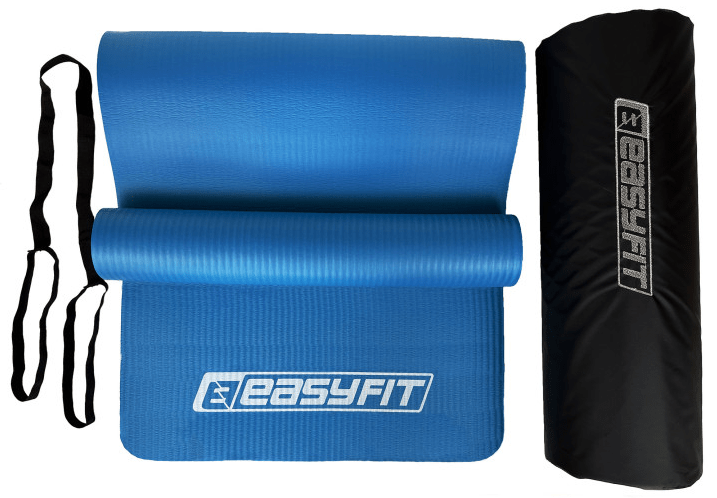 EasyFit Коврик для фитнеса и йоги Синий, 10мм фото 1