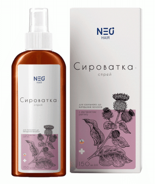 Сироватка-спрей NEO hair з екстрактом реп'яху для схильного до випадіння волосся, 150 мл