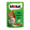 Kitekat Влажный корм для котов с кроликом в соусе, 85 г