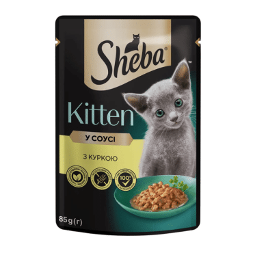 Sheba корм для котят курица в соусе, 85 грамм
