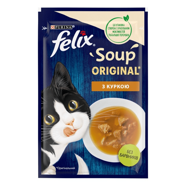 Felix Soup корм для котів з куркою, 48 г