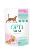 OPTIMEAL корм для взрослых кошек с ягненком и овощами в желе, 85 г