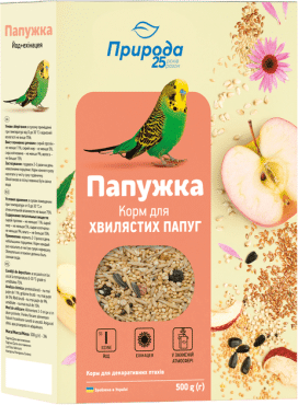 Природа корм для хвилястих папуг, 500 грам
