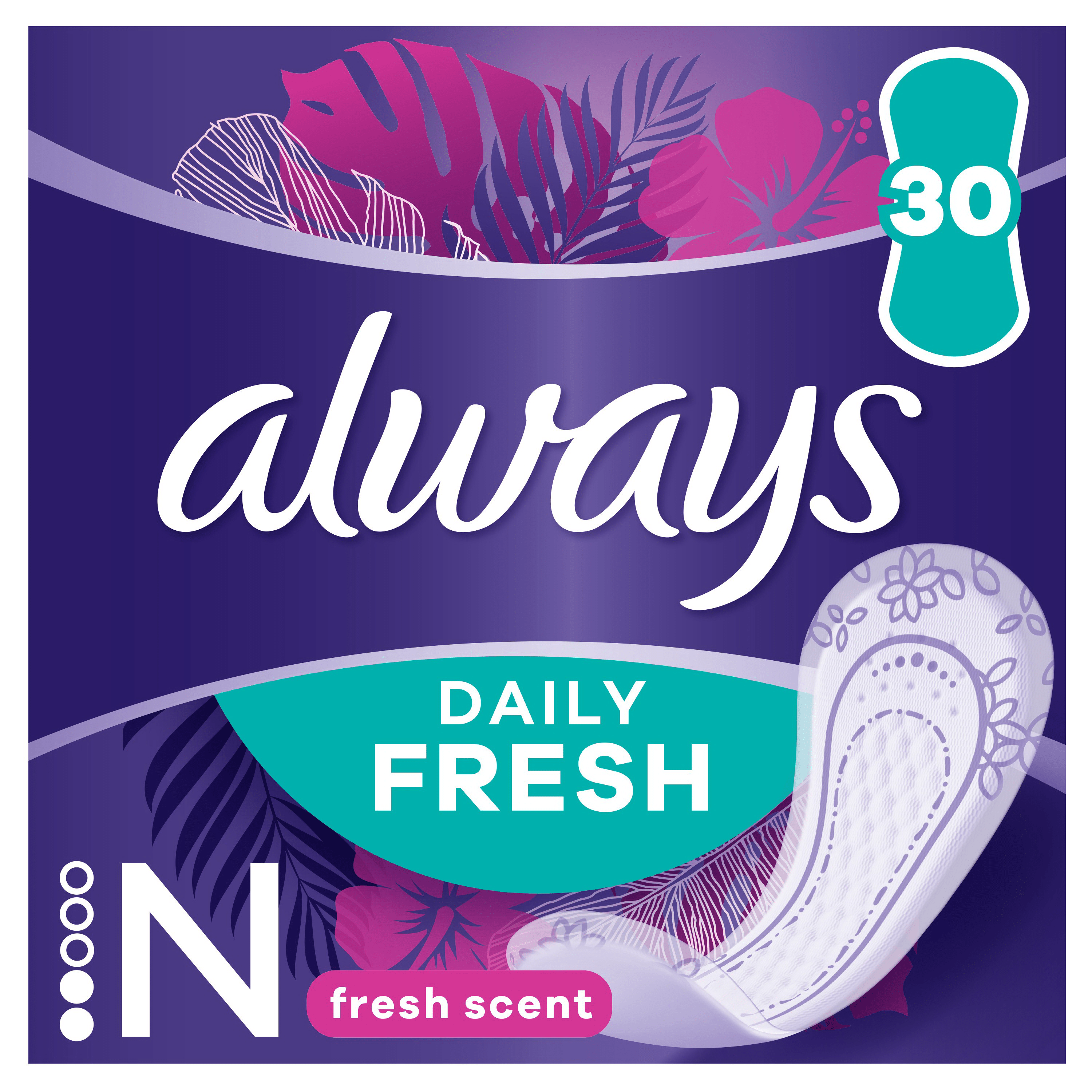 Щоденні прокладки Always Daily Fresh Normal Свіжий аромат, 30 шт