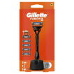  Станок для гоління чоловічий (бритва) Gillette Fusion5 з 5 змінними картриджами + підставка фото 1