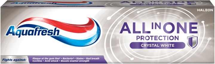 Зубна паста Aquafresh All In One Protection Кришталева білизна 75 мл