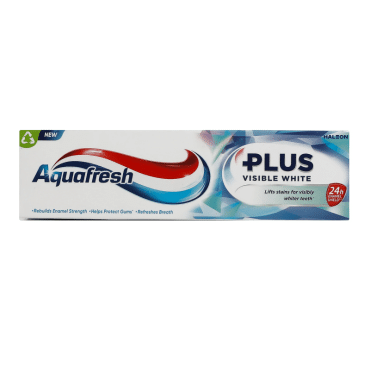 Aquafresh зубная паста Plus Visible white, 75мл