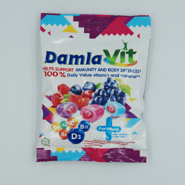 DamlaVit конфеты жевательные с фруктовой начинкой, 90г