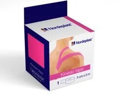 Ecoplast пластир  медичний Кінезіо тейп 5смх5м рожевий, 1шт