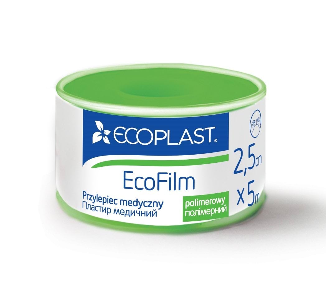 Ecoplast пластырь полимерный водостойкий ЭкоФилм 2,5смx5м (пластик), 1шт