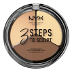 Палітра для контурингу обличчя NYX Professional Makeup 3 Steps To Sculpt 02, 5 г