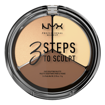 Палітра для контурингу обличчя NYX Professional Makeup 3 Steps To Sculpt 02, 5 г