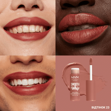 Рідка помада для губ NYX Professional Makeup Smooth Whip Matte Lip Cream 23, 4 мл фото 1