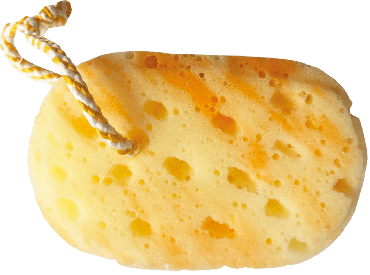 Губка лазнева VIVAfruts Хмарка жовта, 1шт