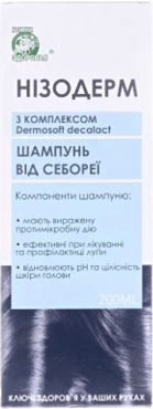 Нізодерм шампунь від себореї  з комплексом Dermоsoft decalaсt, 200мл