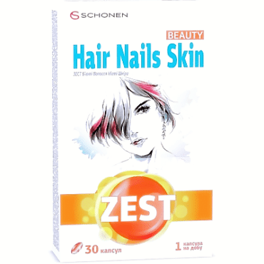 Zest Б’юті Волосся, Нігті, Шкіра 30 капсул