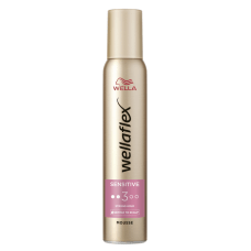 Wellaflex мусс для укладки волос для чувствительной кожи головы Sensitive фиксация 3,200 мл.