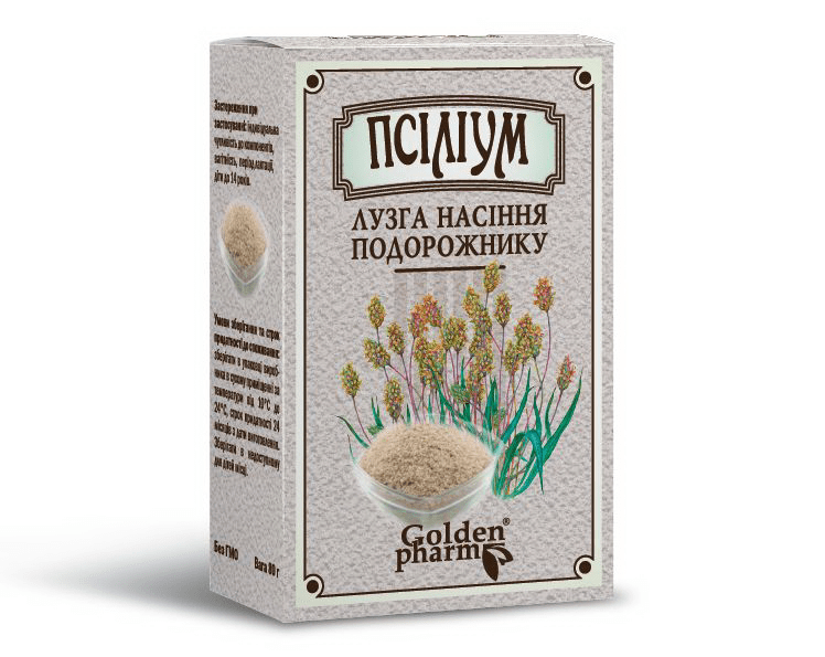 Golden Pharm псилиум лузга семян подорожника, 80г
