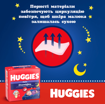 Huggies трусики Overnights Pants 6р, 22шт фото 7