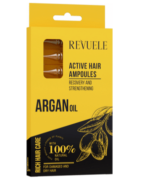 Активні ампули для волосся Revuele Hair Care з аргановою олією, 8х5 мл