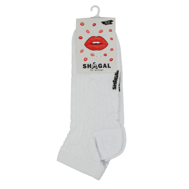 Носки женские Shagal короткие ажурные размер 23-25, белый