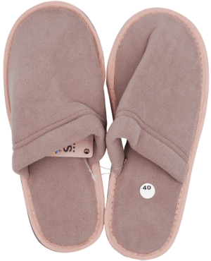 Тапочки Twins домашние женские флисовые закрытые лиловые размер 40