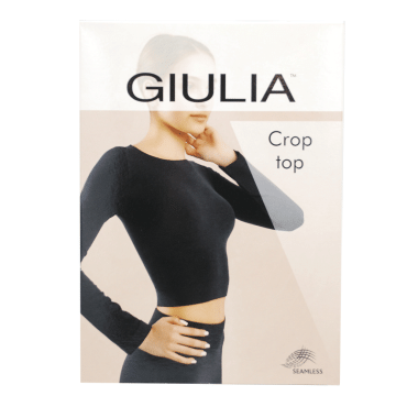 Giulia футболка CROP TOP, размер L/XL, nero