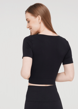 Giulia Футболка CROP TOP, размер S/M, nero фото 1