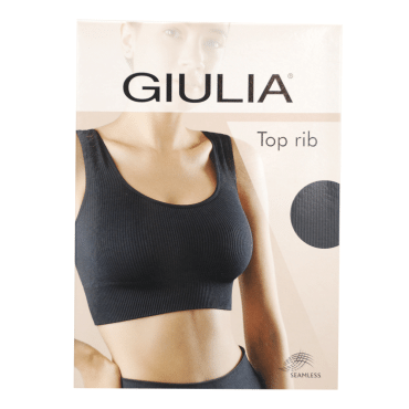 Giulia топ TOP RIB, размер S/M, nero
