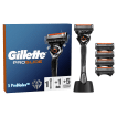 Станок для бритья мужской (Бритва) Gillette Fusion ProGlide 5лезвий + 4 картриджа с подставкой,1шт