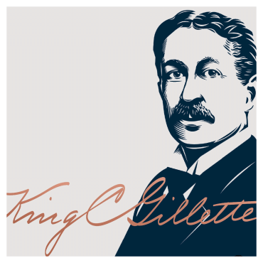 Станок для гоління чоловічий (Безпечна бритва) King C. Gillette з 5 змінними лезами фото 6