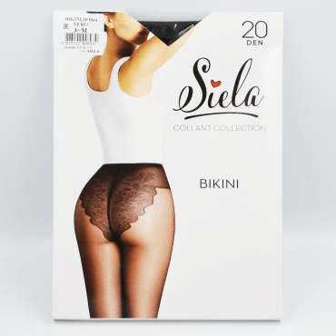 SIELA Колготи жіночі BIKINI 20 nero, розмір 3