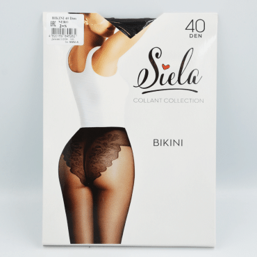 SIELA колготки женские BIKINI 40 nero, размер 2