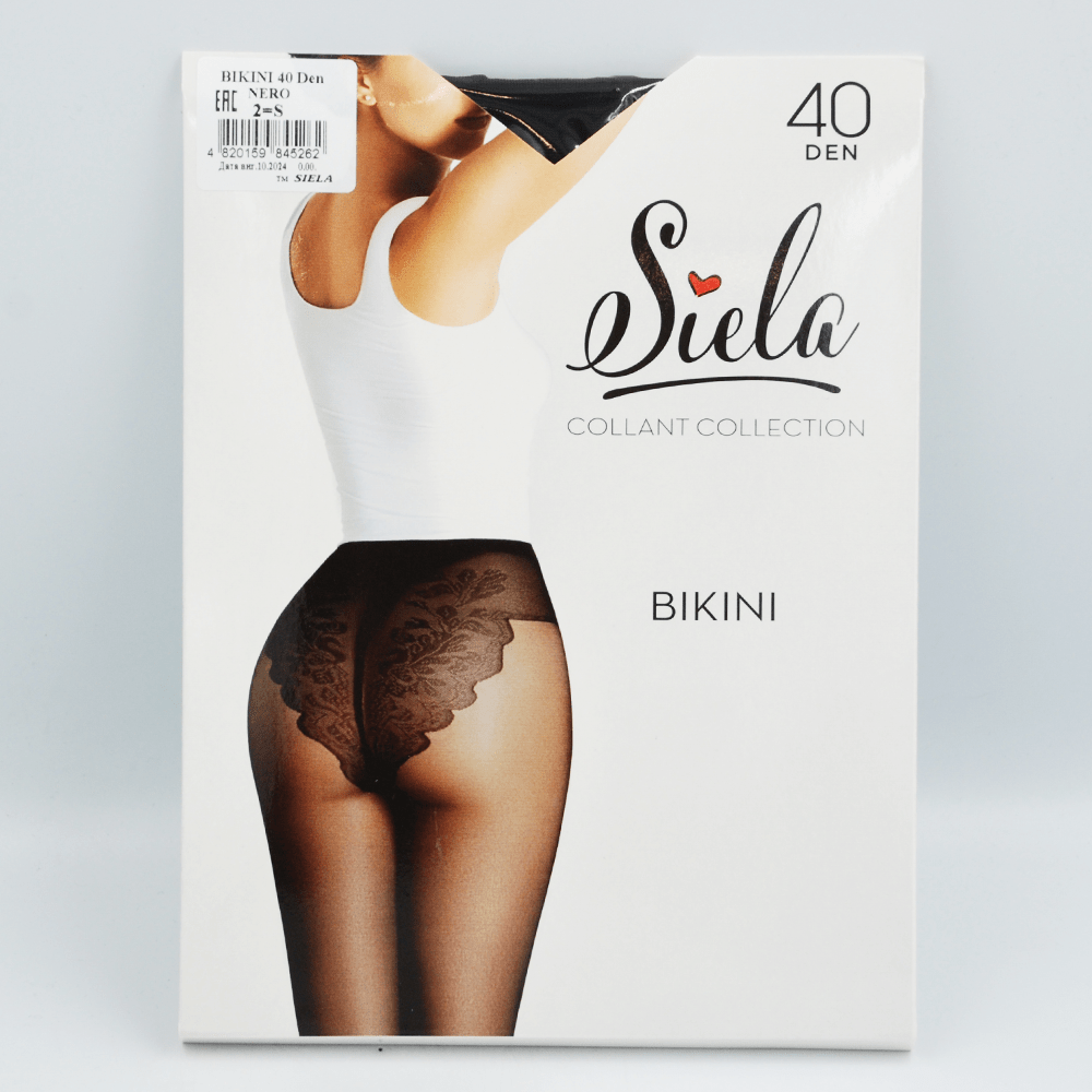 SIELA Колготи жіночі BIKINI 40 nero, розмір 2