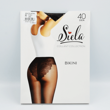 SIELA колготки женские BIKINI 40 nero, размер 4