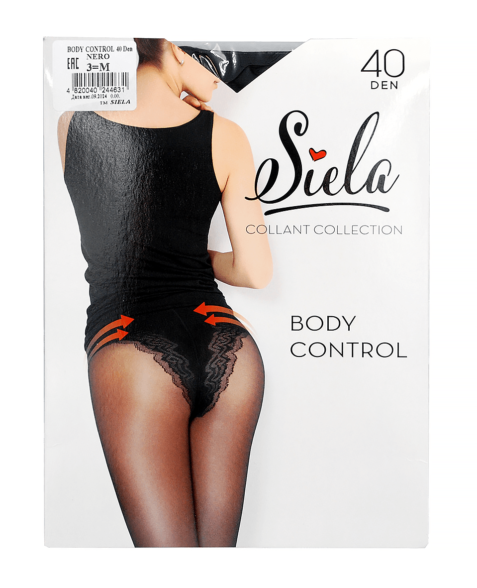 SIELA Колготи жіночі BODY CONTROL 40 nero, розмір 3