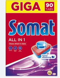 Somat таблетки для посудомийних машин All in One, 90шт