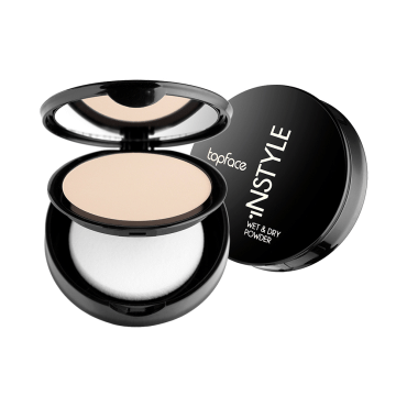 Пудра компактна TopFace Instyle Wet & Dry Powder 002, 10 г