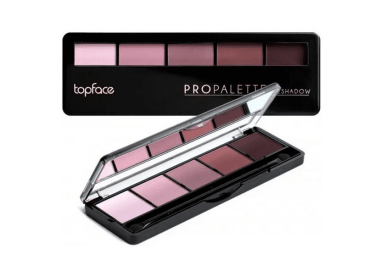 Тіні для повік матові 5-колірні TopFace Pro Palette Eyeshadow 017, 9 г