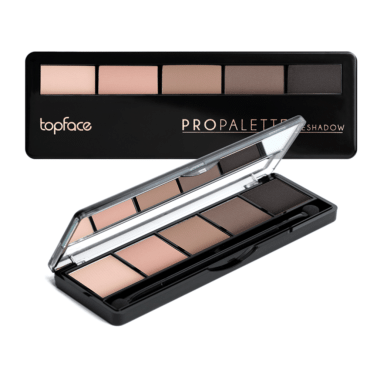 Тени для век матово-жемчужные 5-цветные TopFace Pro Palette Eyeshadow 006, 9 г
