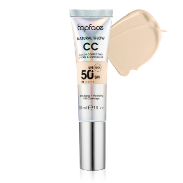 Крем для обличчя тональний TopFace Natural Glow CC Cream & Concealer 003, 30 мл